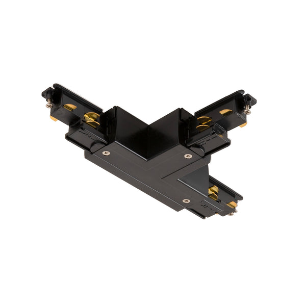 SLV S-TRACK T-connector, adjustable, left, with feed-in option, DALI, PHASE, black 1007818