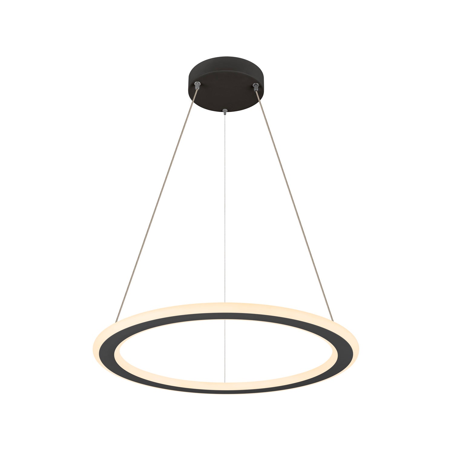 SLV ONE FLAT PD, pendant light, pendant length 180 cm, 2700/3000 K, PHASE, black 1007855