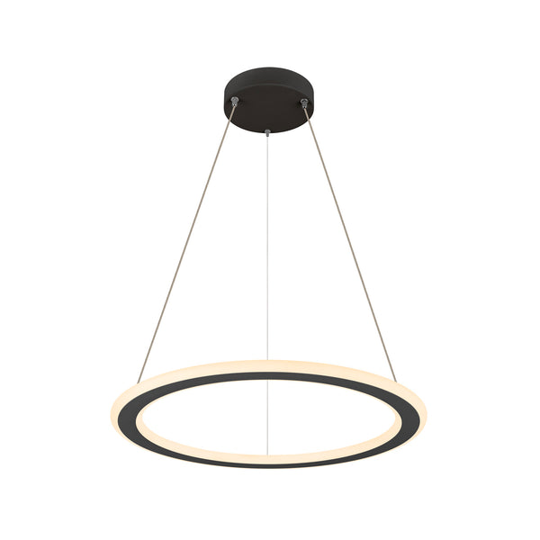 SLV ONE FLAT PD, pendant light, pendant length 180 cm, 2700/3000 K, PHASE, black 1007855