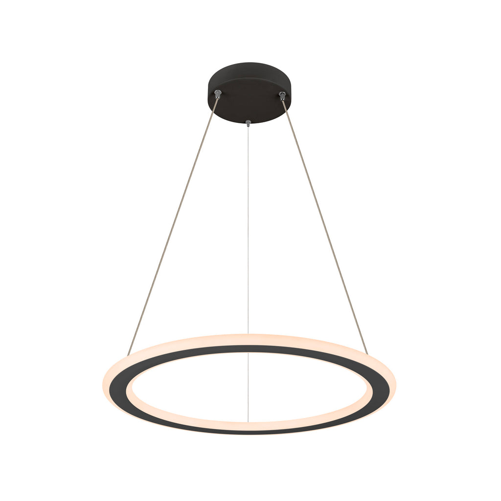 SLV ONE FLAT PD, pendant light, pendant length 180 cm, 2700/3000 K, PHASE, black 1007855