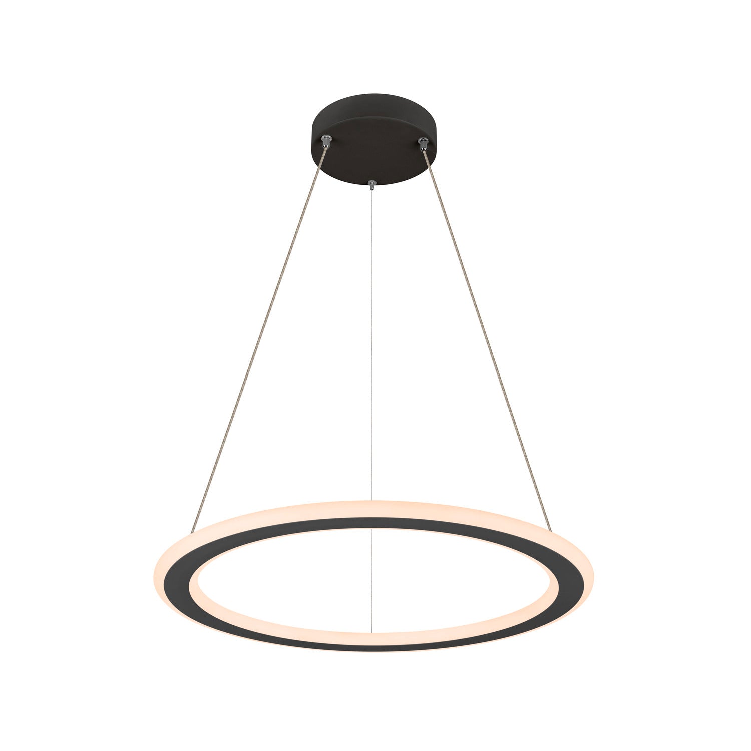 SLV ONE FLAT PD, pendant light, pendant length 180 cm, 2700/3000 K, PHASE, black 1007855