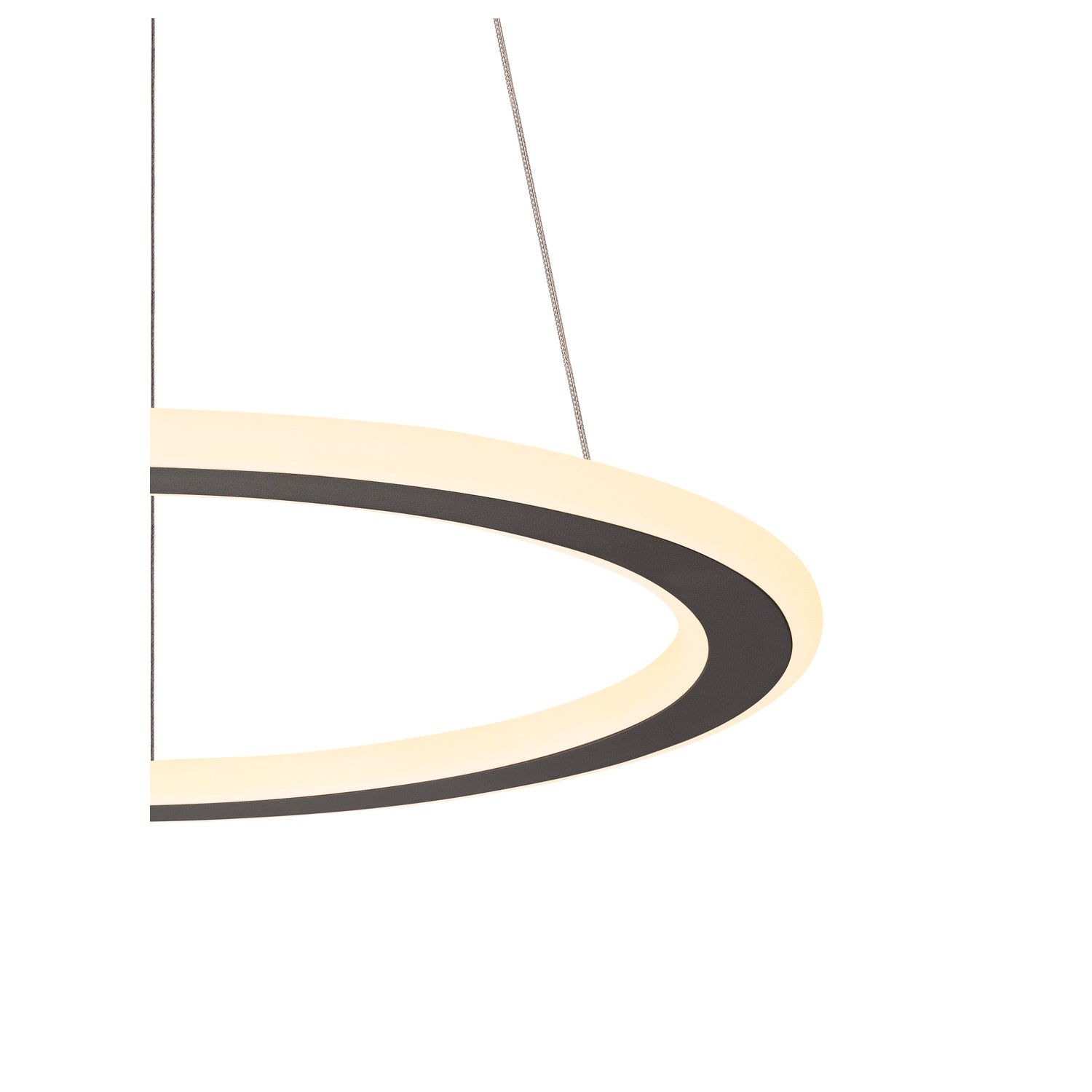 SLV ONE FLAT PD, pendant light, pendant length 180 cm, 2700/3000 K, PHASE, black 1007855