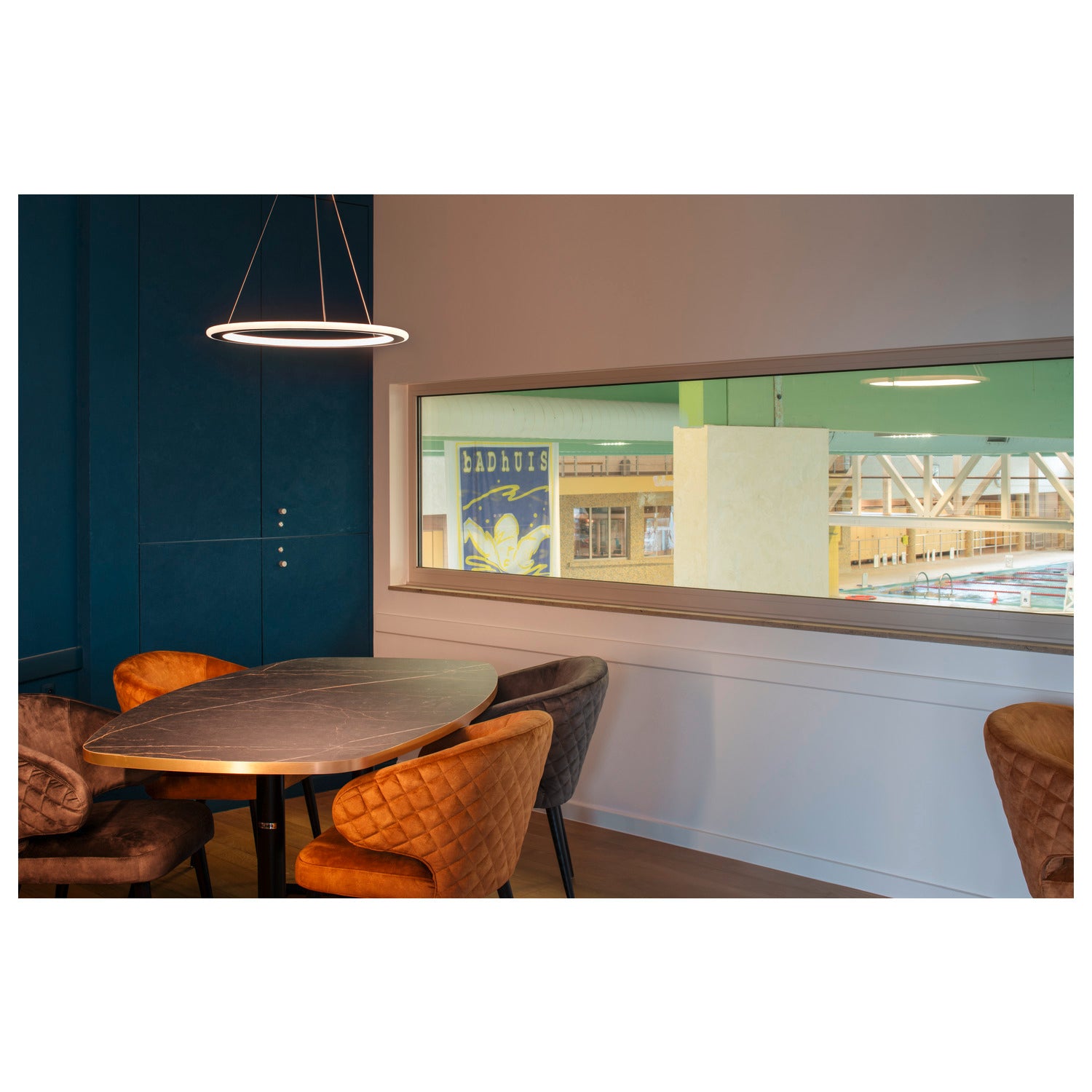SLV ONE FLAT PD, pendant light, pendant length 180 cm, 2700/3000 K, PHASE, white 1007856