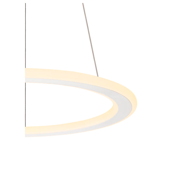 SLV ONE FLAT PD, pendant light, pendant length 180 cm, 2700/3000 K, PHASE, white 1007856