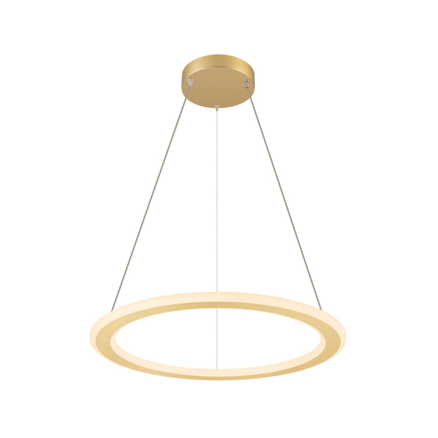 SLV ONE FLAT PD, single, pendant light, pendant length 180 cm, 2700/3000 K, PHASE, brass 1007857