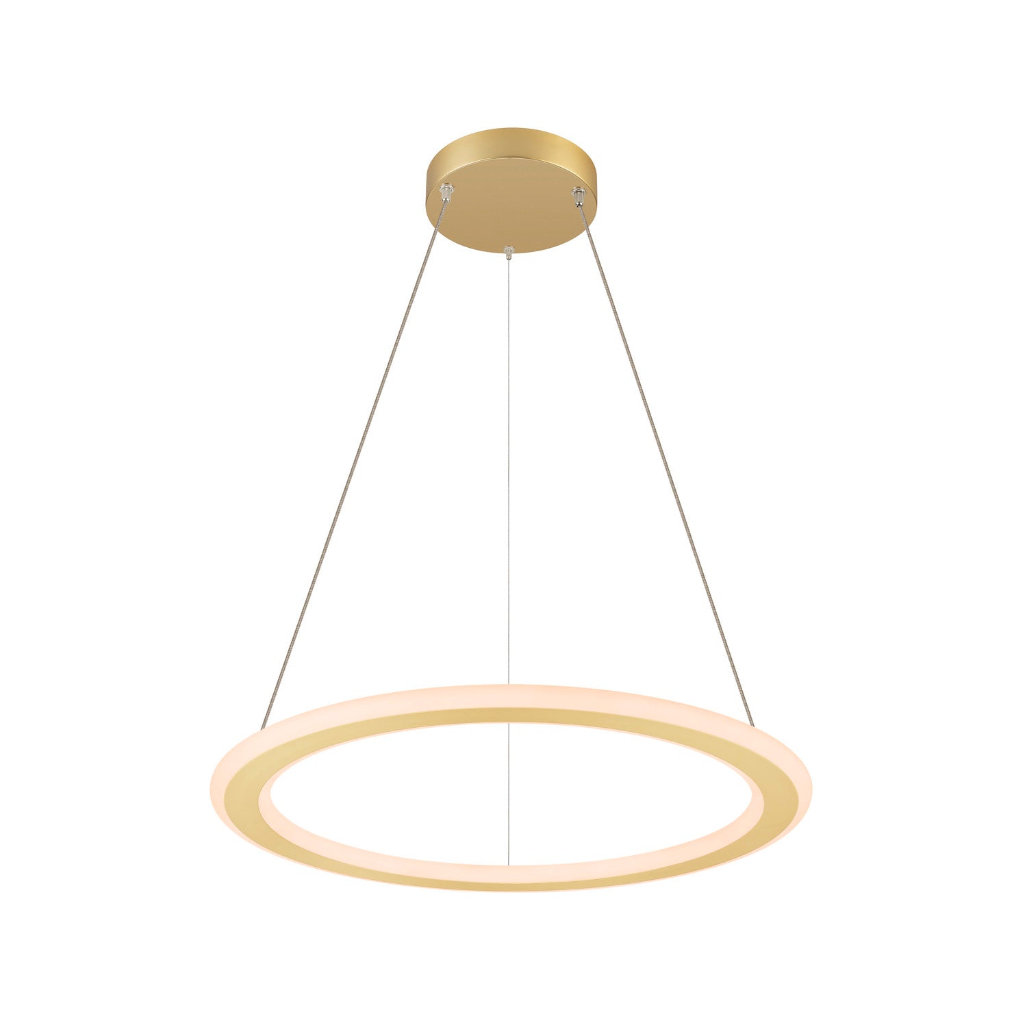 SLV ONE FLAT PD, single, pendant light, pendant length 180 cm, 2700/3000 K, PHASE, brass 1007857