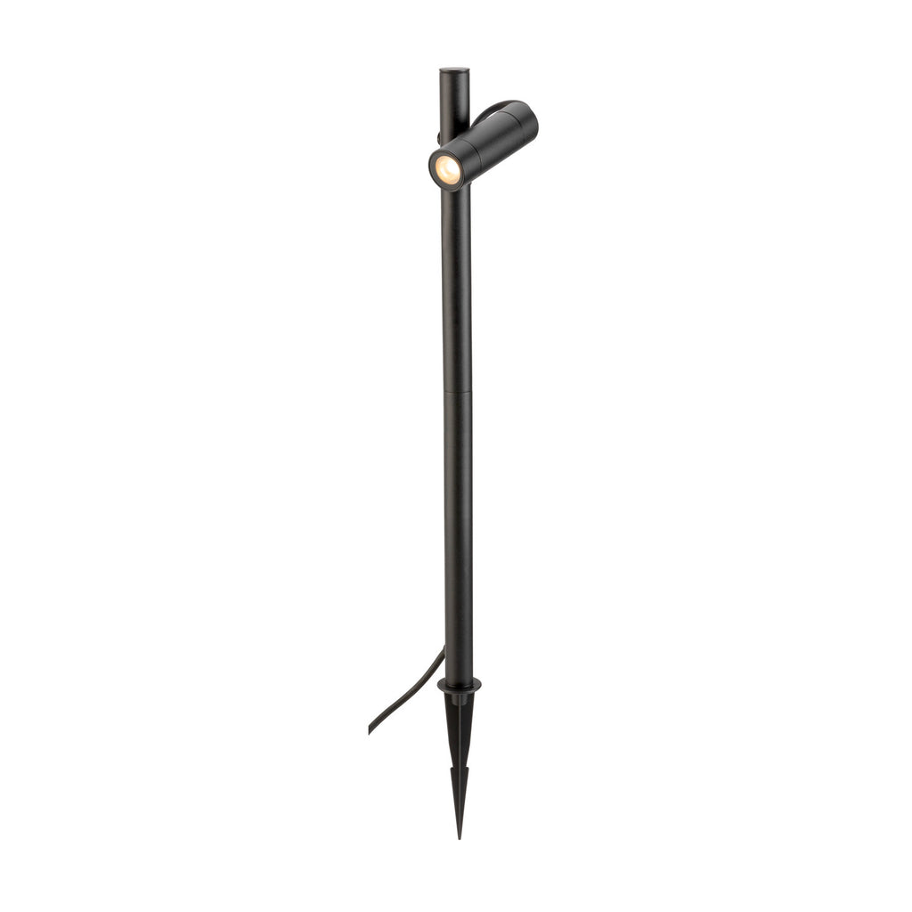 SLV HELIA SLIM Pole, single, LED outdoor free-standing light, black IP65 3000 K 1007868