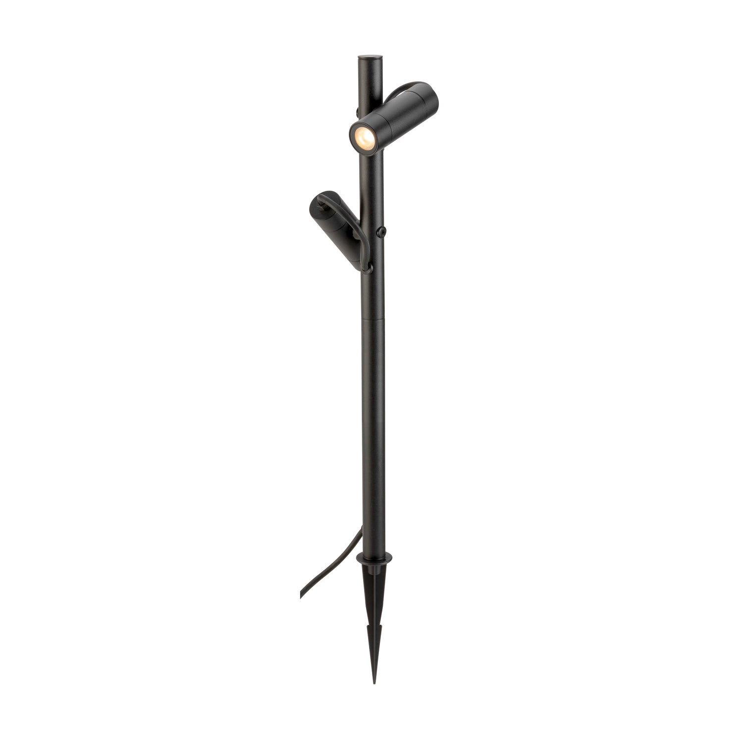 SLV HELIA SLIM Pole, double, LED outdoor free-standing light, black IP65 3000 K 1007869