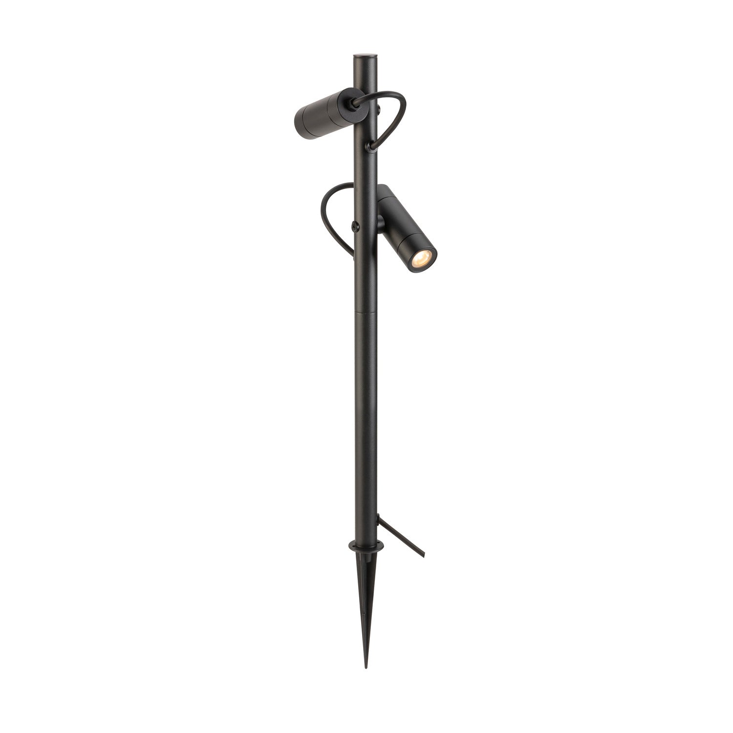 SLV HELIA SLIM Pole, double, LED outdoor free-standing light, black IP65 3000 K 1007869