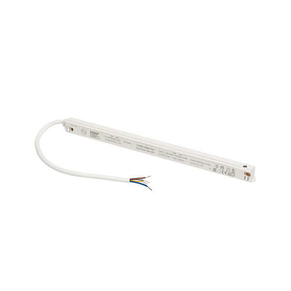 SLV 48V SYSTEM, Intrack LED driver, 48VDC, 100 W, incl. 30 cm connection cable for 220-240VAC and DALI through-wiring, white 1007871