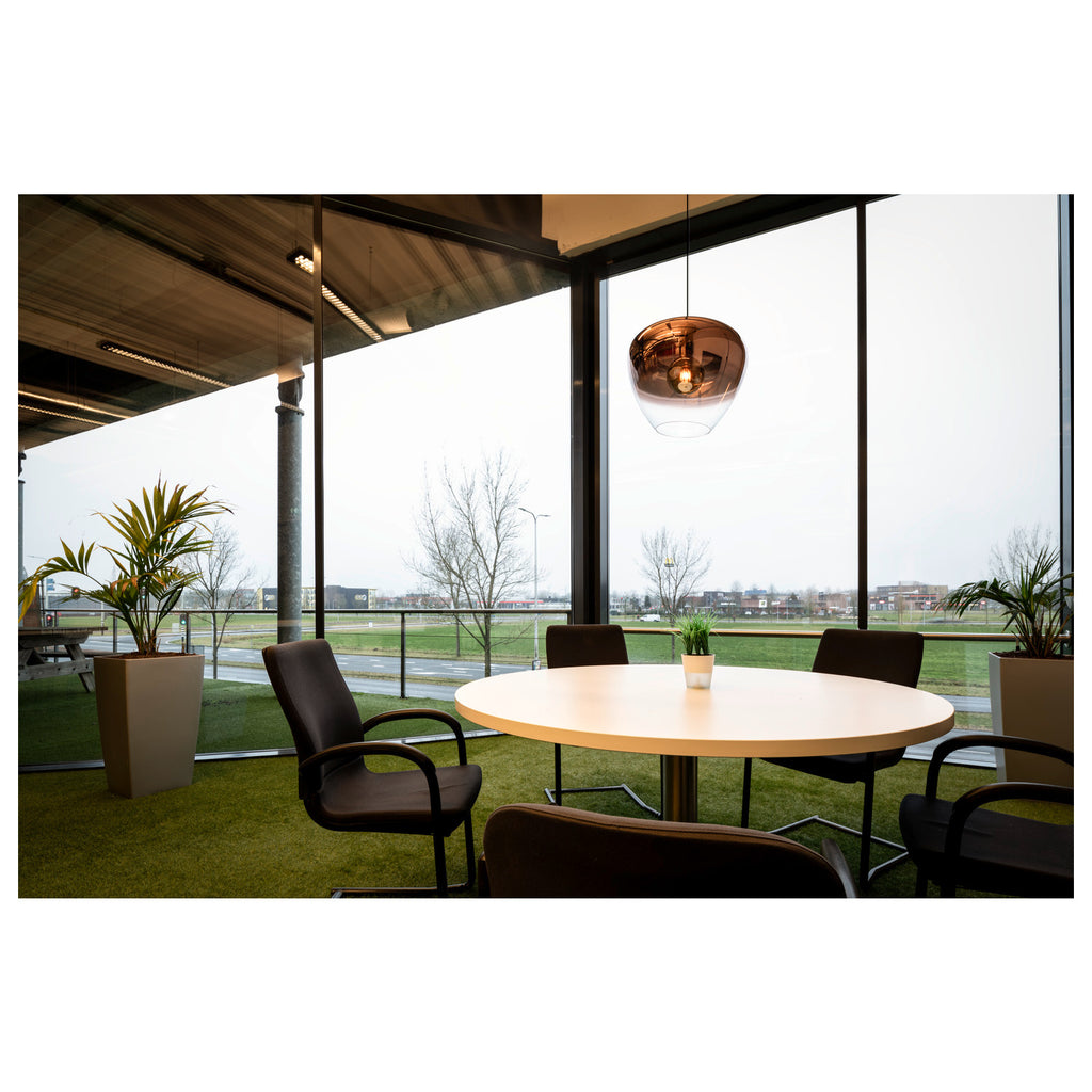 SLV PANTILO CONVEX 40, pendant light, 150 cm, E27, max. 40 W, copper 1007876