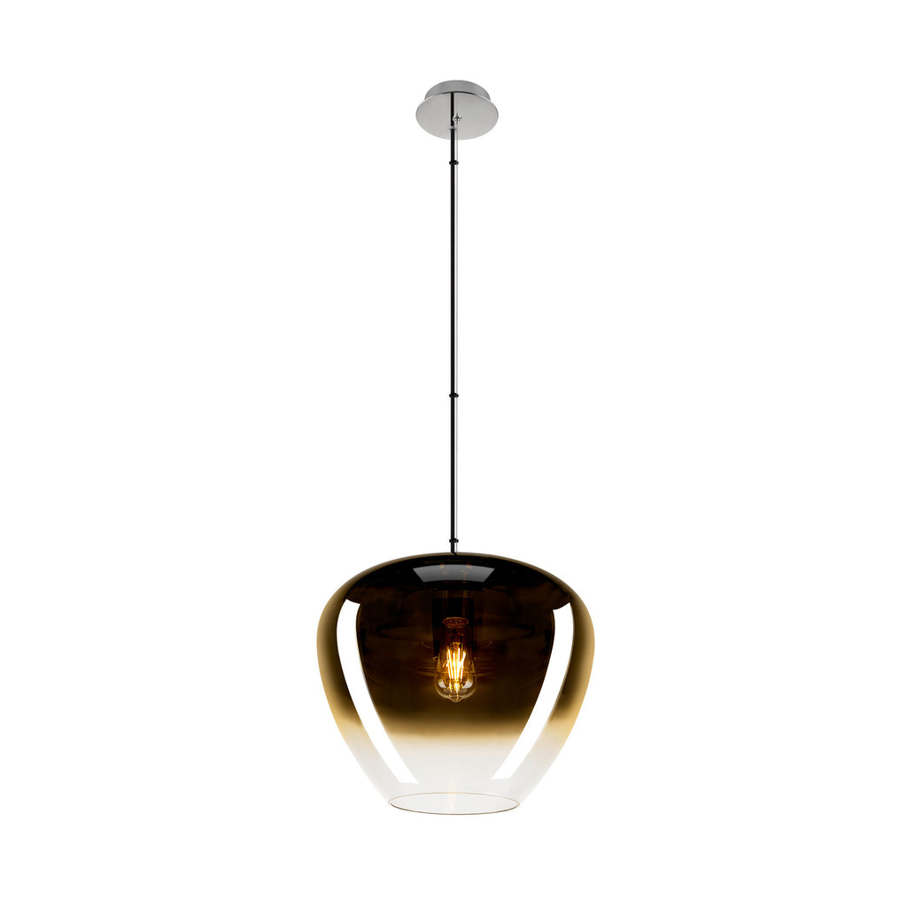 SLV PANTILO CONVEX 40, pendant light, 150 cm, E27, max. 40 W, gold 1007877