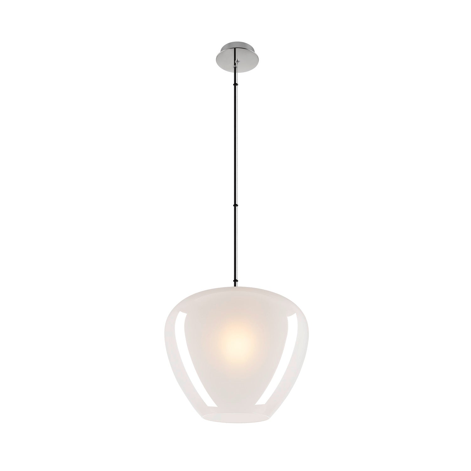 SLV PANTILO CONVEX 40, pendant light, 150 cm, E27, max. 40 W, white 1007878