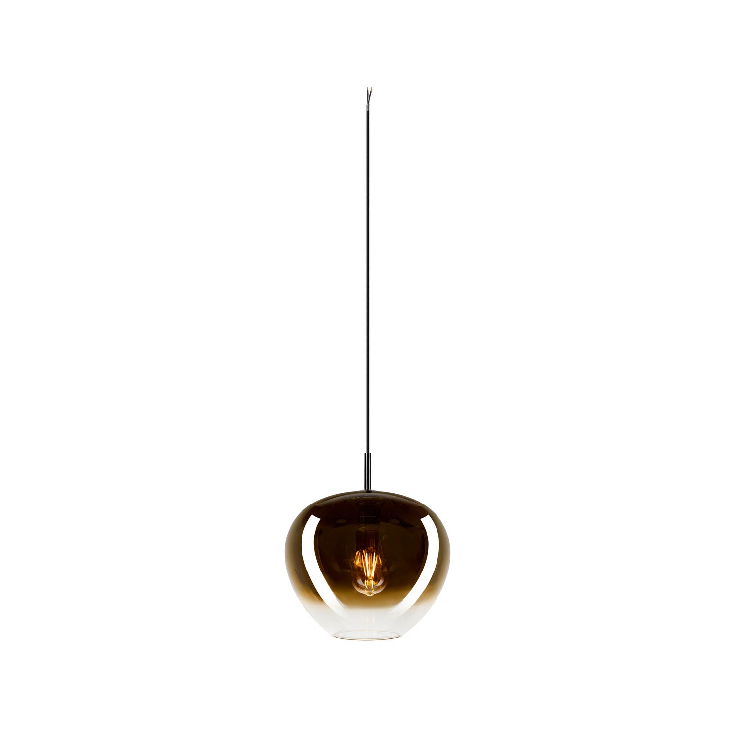 SLV PANTILO CONVEX 29, pendant light, 250 cm, E27, max. 40 W, gold 1007880
