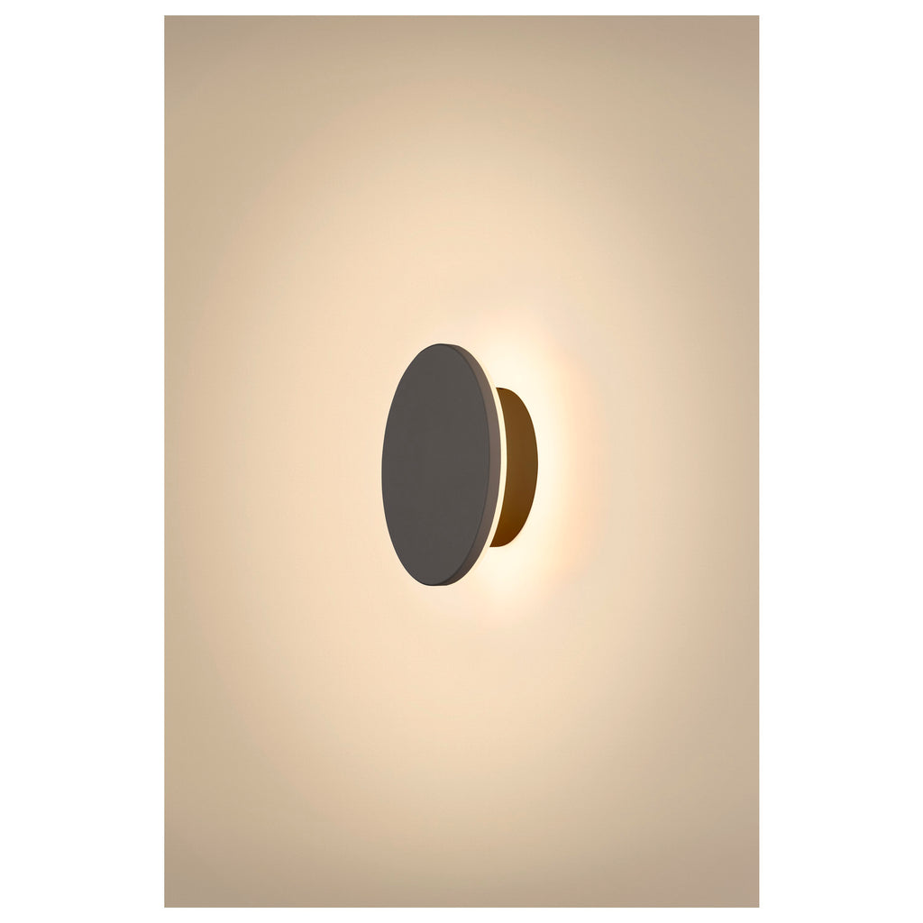 SLV D-RING S, wall light, PHASE, 2700/3000 K, PHASE, IP65, black 1007911