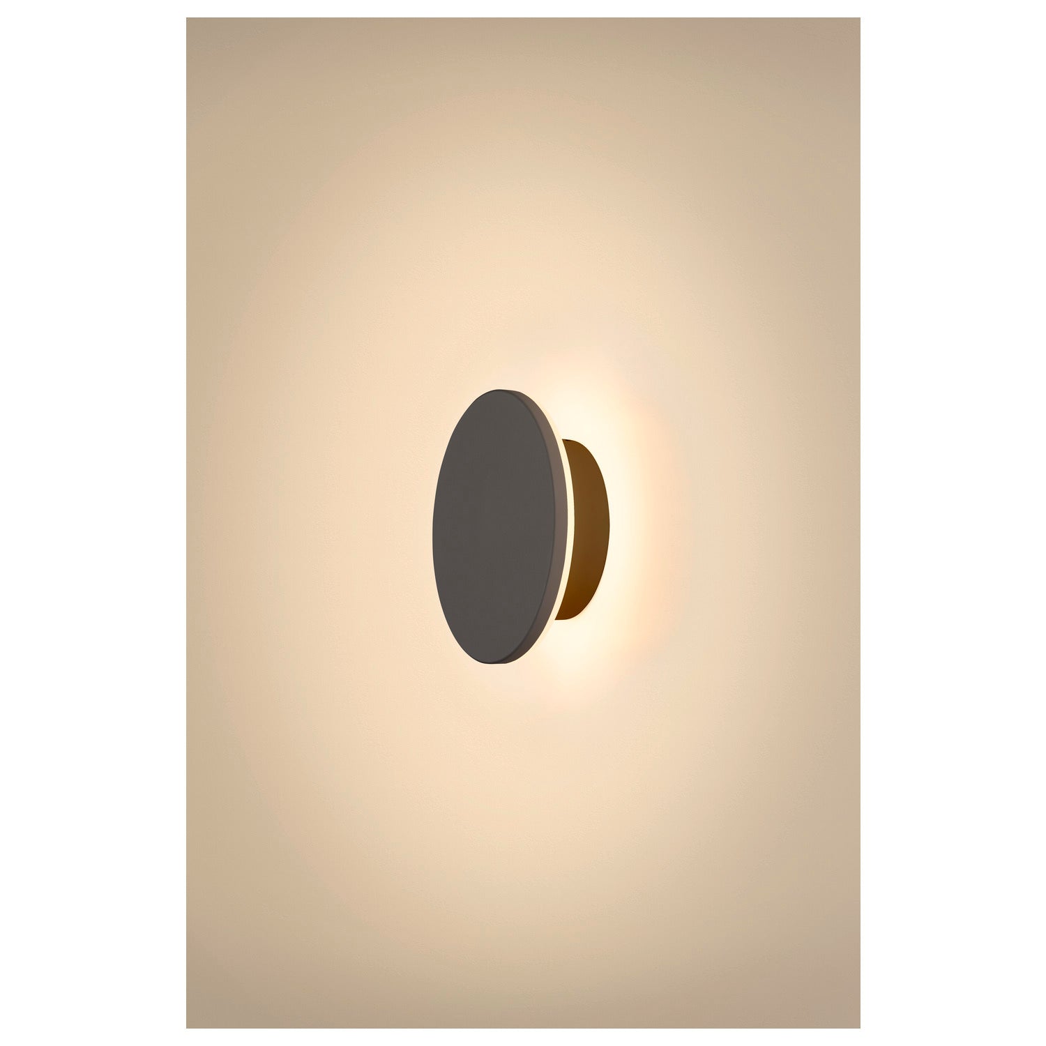 SLV D-RING S, wall light, PHASE, 2700/3000 K, PHASE, IP65, black 1007911
