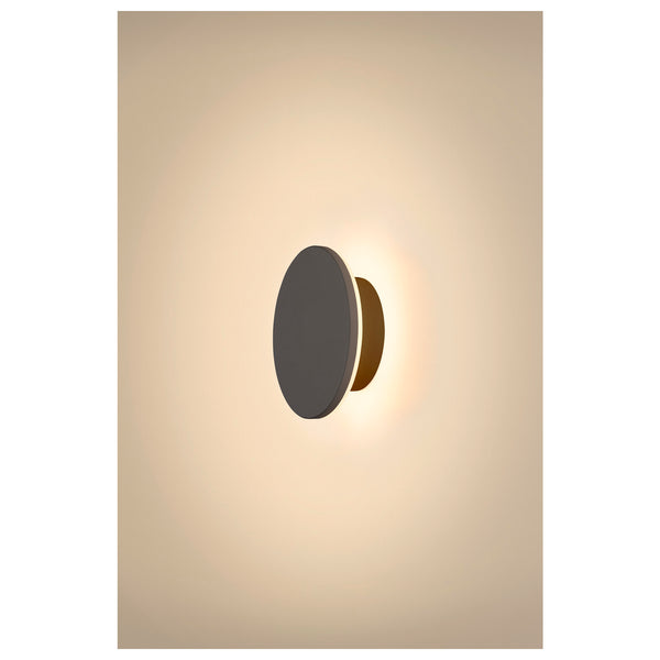 SLV D-RING S, wall light, PHASE, 2700/3000 K, PHASE, IP65, black 1007911