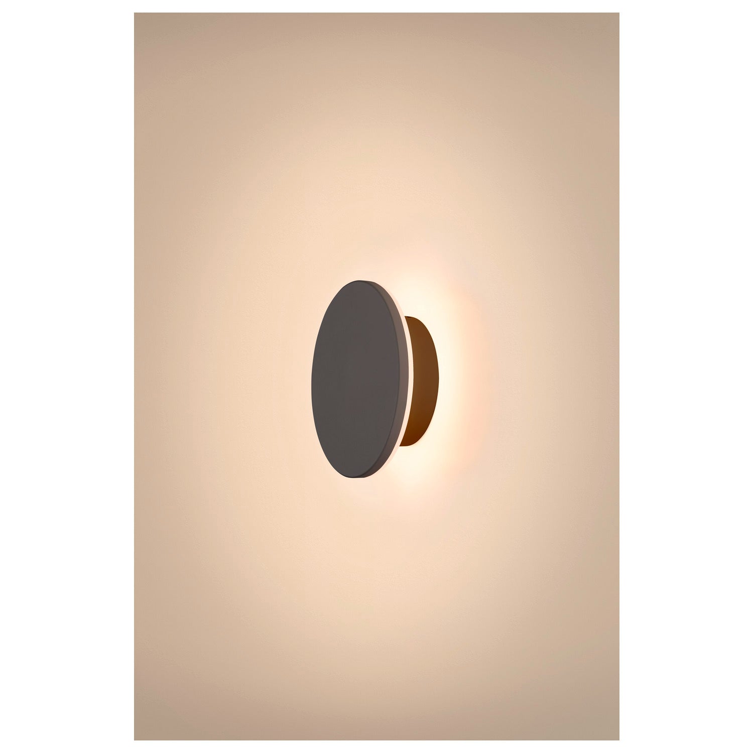 SLV D-RING S, wall light, PHASE, 2700/3000 K, PHASE, IP65, black 1007911