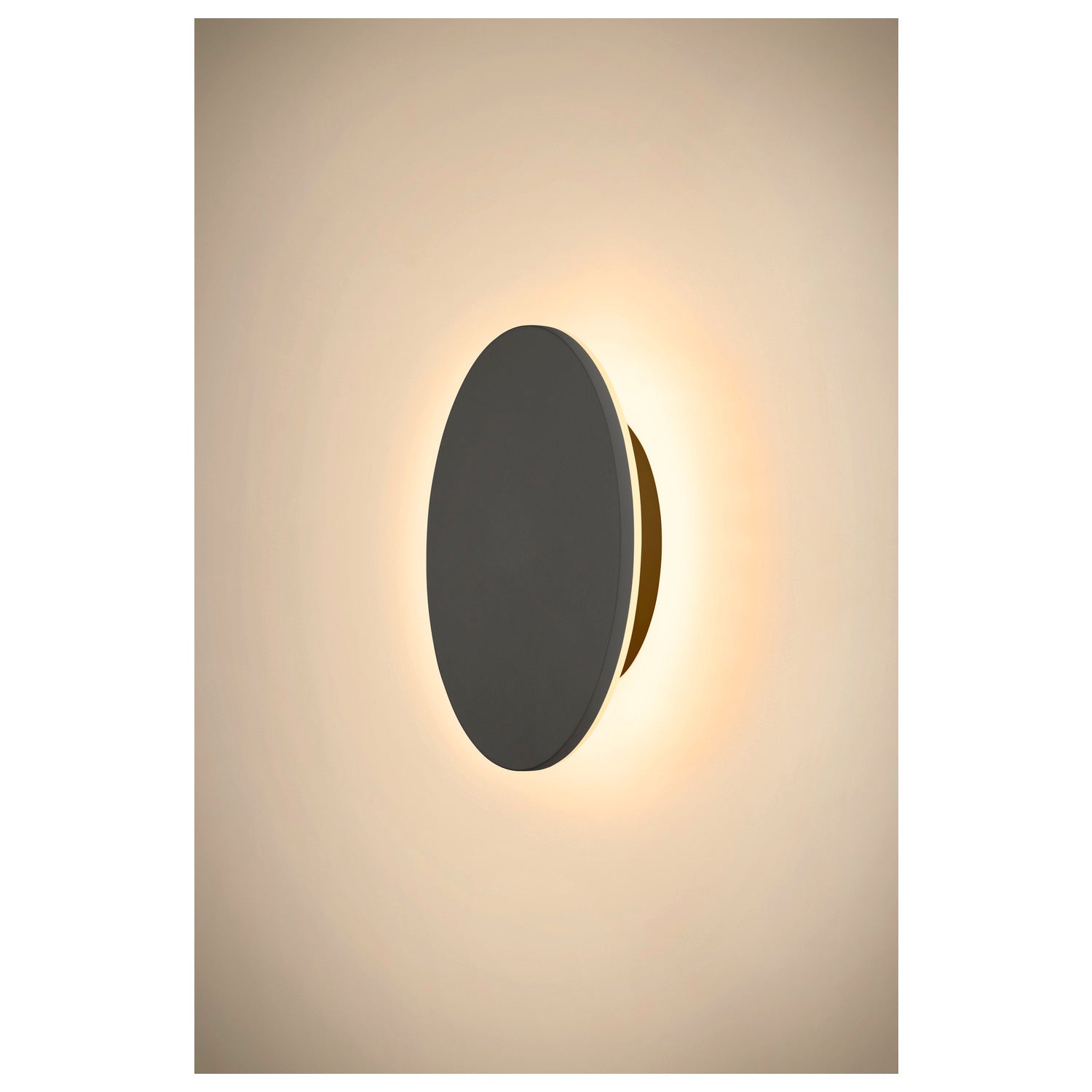 SLV D-RING M, wall light, PHASE, 2700/3000 K, PHASE, IP65, black 1007913
