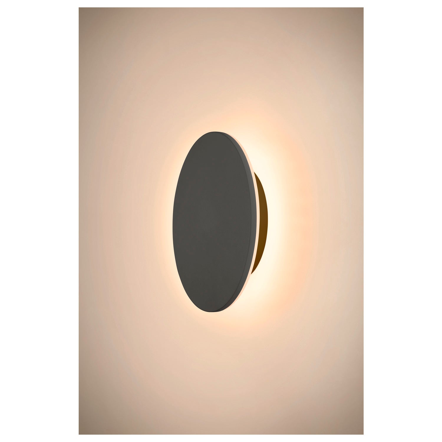 SLV D-RING M, wall light, PHASE, 2700/3000 K, PHASE, IP65, black 1007913