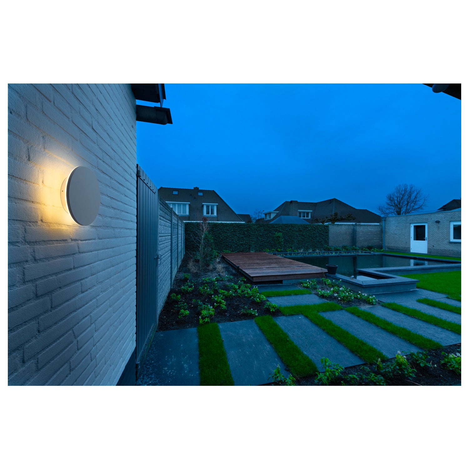 SLV D-RING M, wall light, PHASE, 2700/3000 K, PHASE, IP65, white 1007914