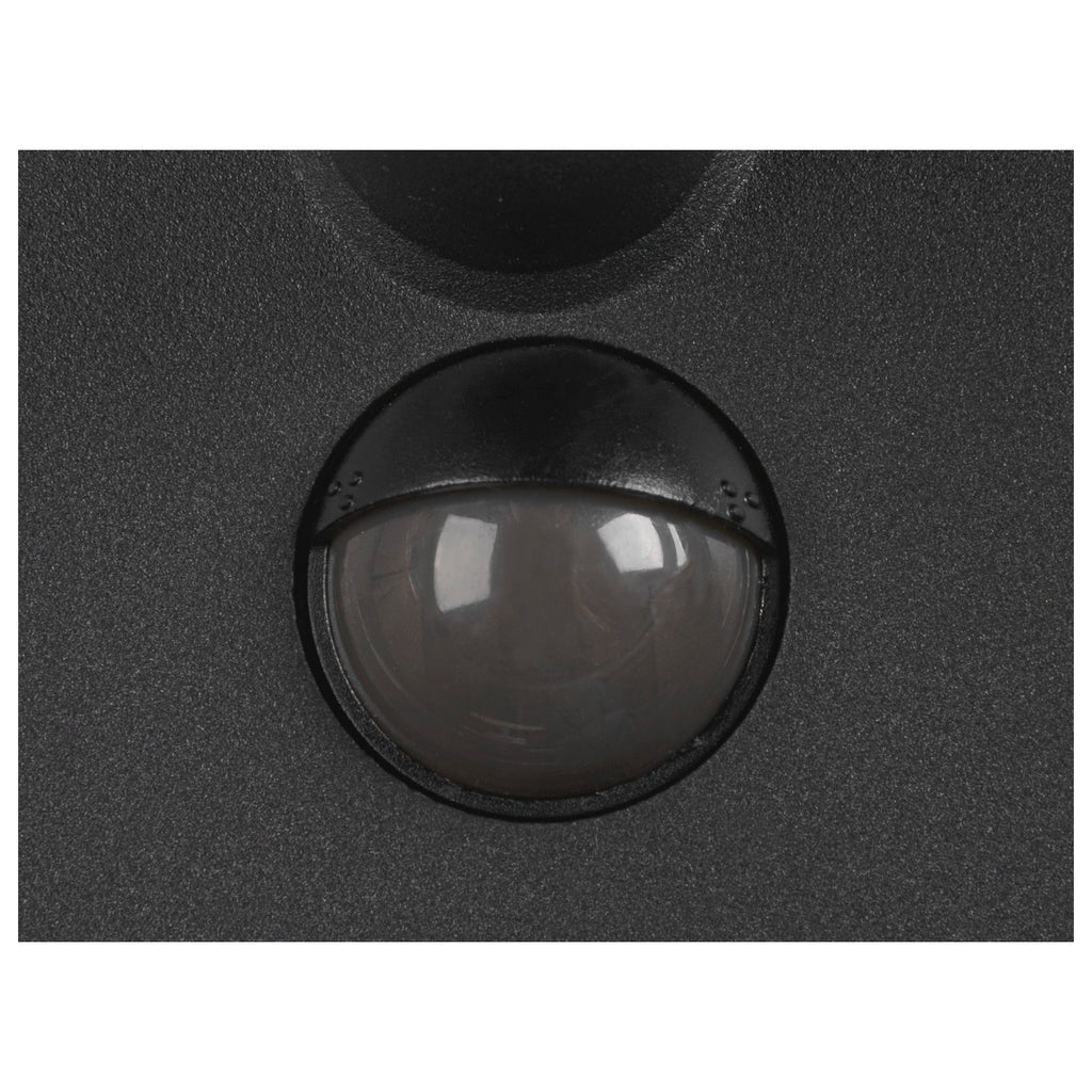 SLV Q-RING, wall light, sensor, 3000 K, IP54, black 1007916