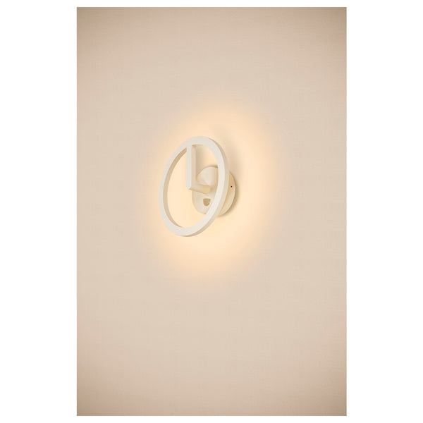 SLV Q-RING, wall light, sensor, 3000 K, IP54, white 1007917