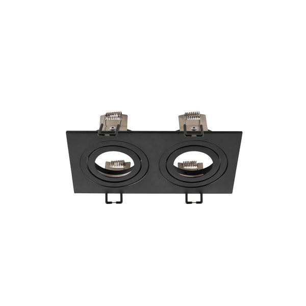 SLV NEW TRIA® 155, ceiling installation ring, L: 17 W: 9 H: 4 cm, two-lamp, IP 20, black 1008007