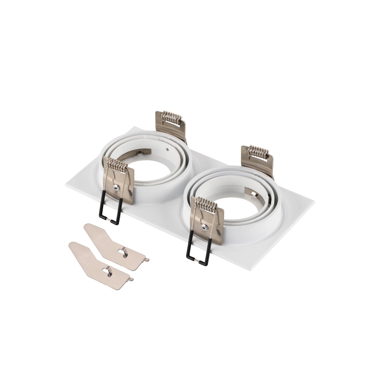 SLV NEW TRIA® 155, ceiling installation ring, L: 17 W: 9 H: 4 cm, two-lamp, IP 20, white 1008008