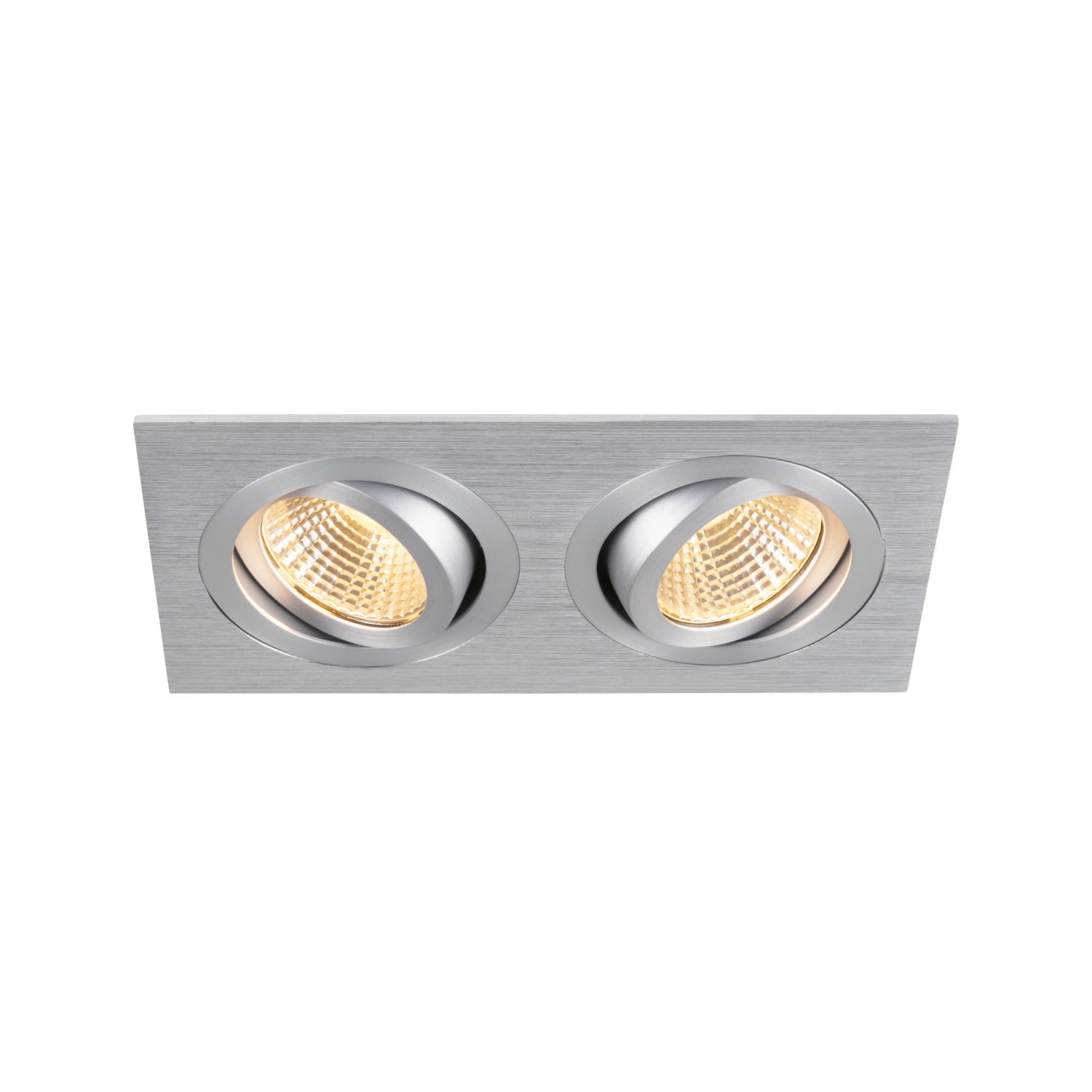 SLV NEW TRIA® 155, ceiling installation ring, L: 17 W: 9 H: 4 cm, two-lamp, IP 20, aluminium 1008009
