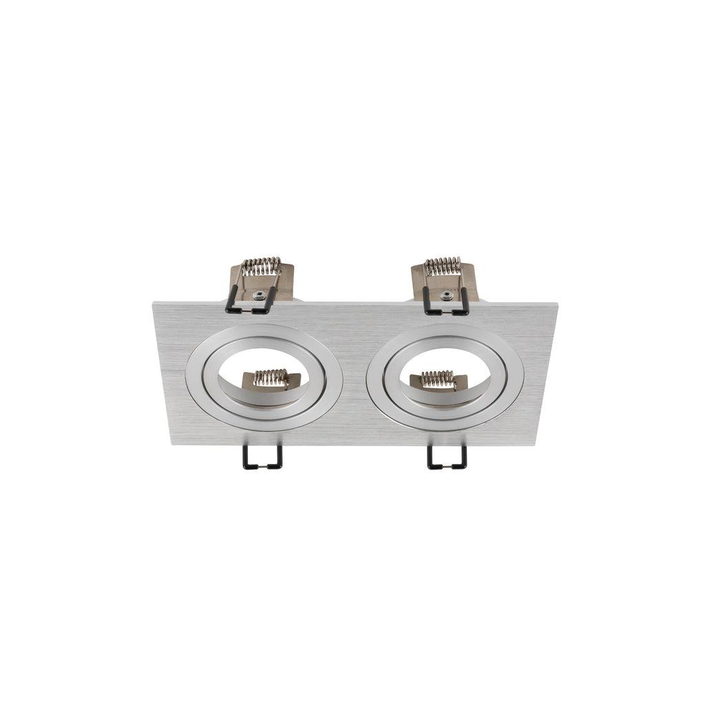 SLV NEW TRIA® 155, ceiling installation ring, L: 17 W: 9 H: 4 cm, two-lamp, IP 20, aluminium 1008009