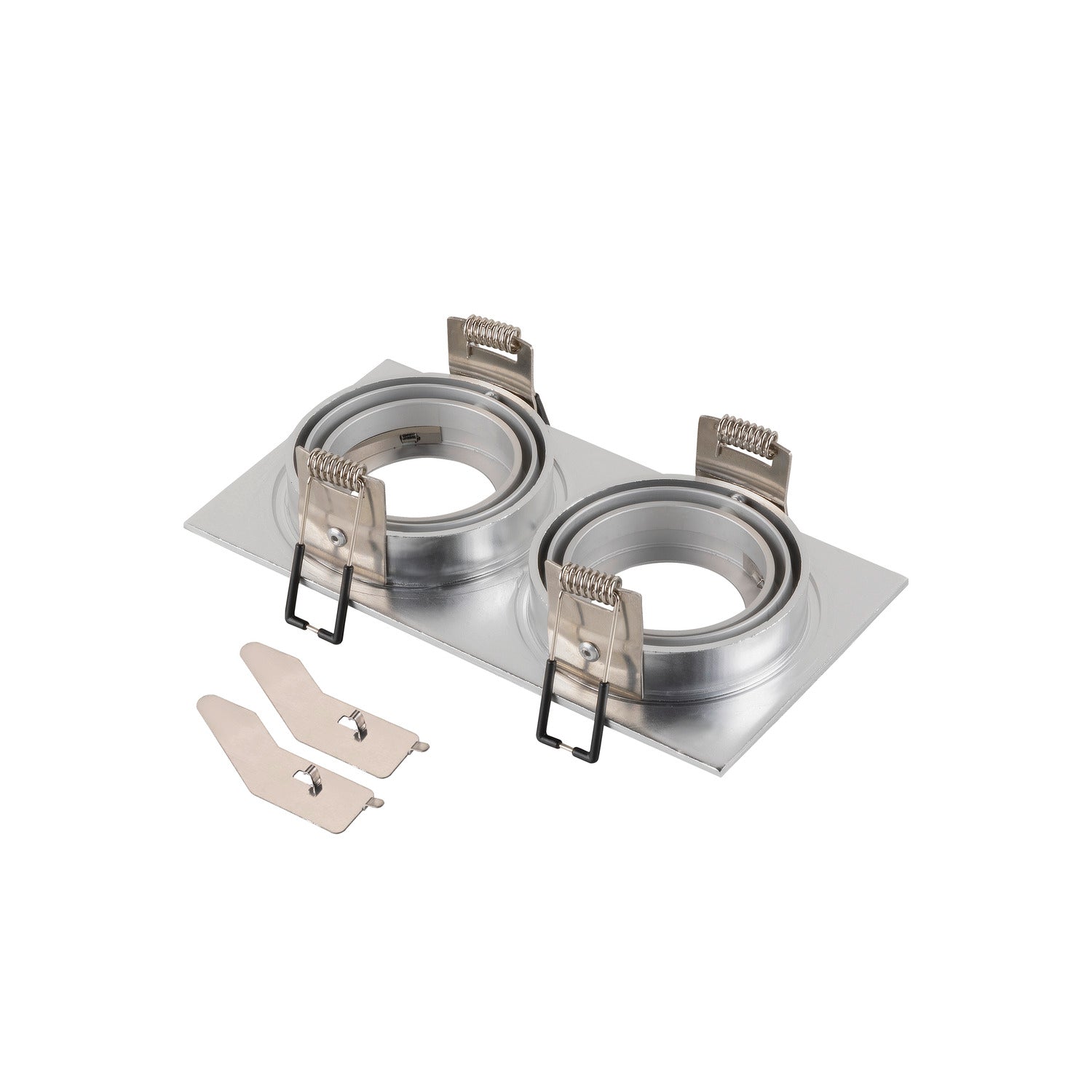 SLV NEW TRIA® 155, ceiling installation ring, L: 17 W: 9 H: 4 cm, two-lamp, IP 20, aluminium 1008009