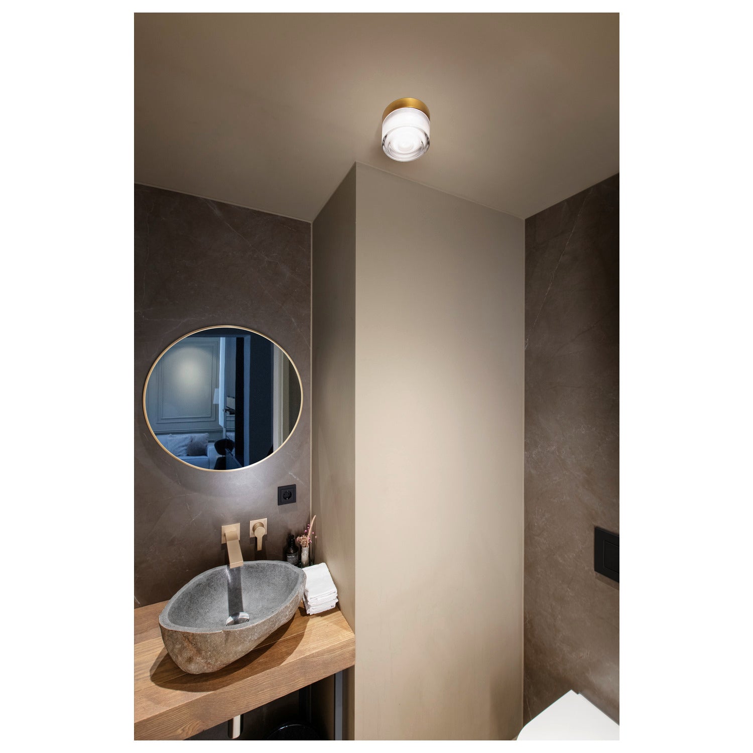 SLV CYFT WAVE, wall- and ceiling-mounted light, 2700/3000/4000 K, 6.5 W, PHASE, black 1008024