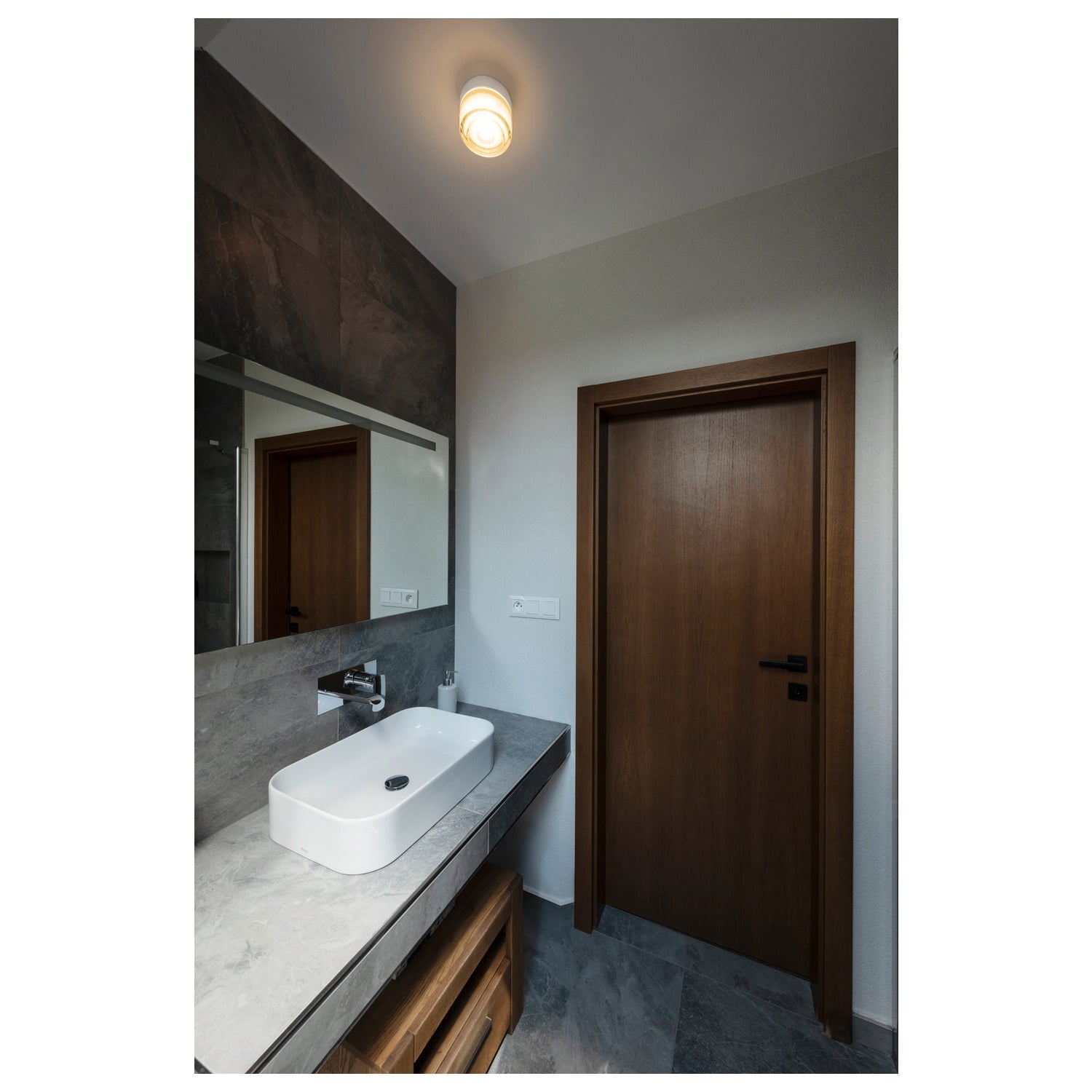 SLV CYFT WAVE, wall- and ceiling-mounted light, 2700/3000/4000 K, 6.5 W, PHASE, black 1008024