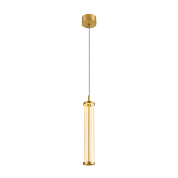 SLV QUIMERA, pendant light, pendant length 150 cm, 2700/3000 K, PHASE, brushed brass 1008033