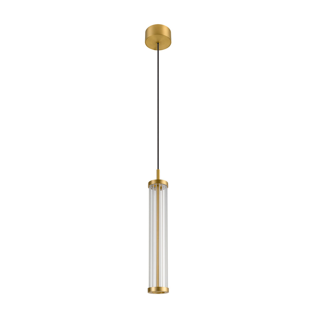SLV QUIMERA, pendant light, pendant length 150 cm, 2700/3000 K, PHASE, brushed brass 1008033