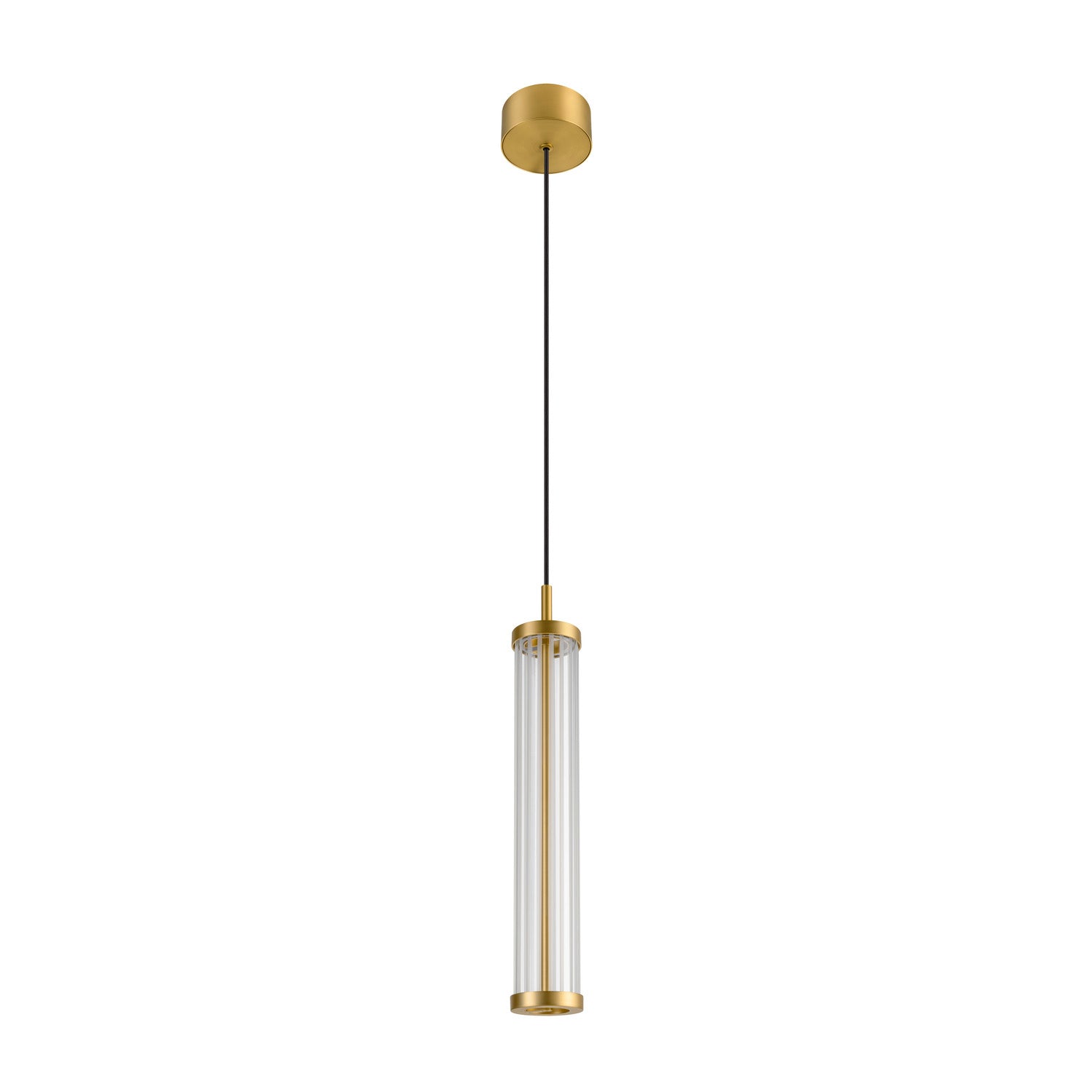 SLV QUIMERA, pendant light, pendant length 150 cm, 2700/3000 K, PHASE, brushed brass 1008033