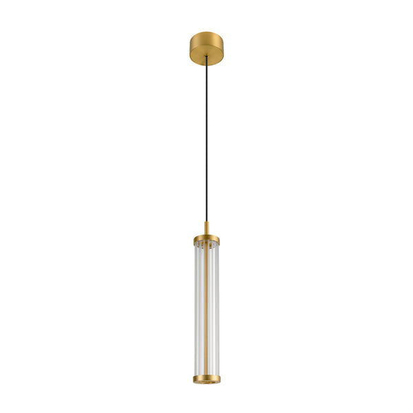SLV QUIMERA, pendant light, pendant length 150 cm, 2700/3000 K, PHASE, brushed brass 1008033