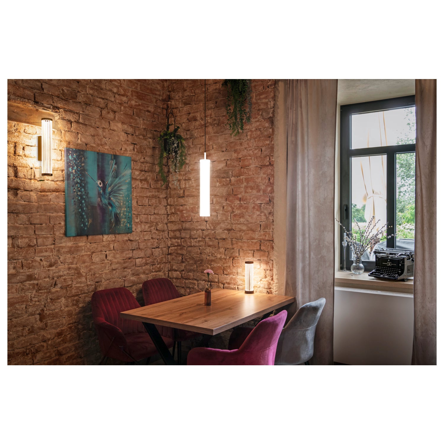 SLV QUIMERA, wall-mounted light, 2700/3000 K, PHASE, dark copper 1008037