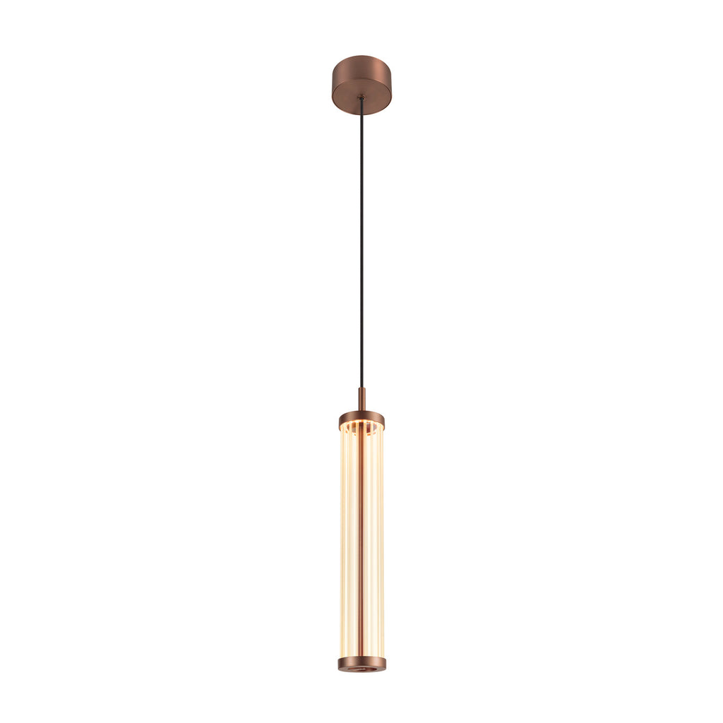SLV QUIMERA, pendant light, pendant length 150 cm, 2700/3000 K, PHASE, dark copper 1008034