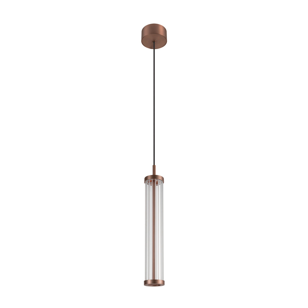 SLV QUIMERA, pendant light, pendant length 150 cm, 2700/3000 K, PHASE, dark copper 1008034