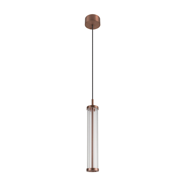 SLV QUIMERA, pendant light, pendant length 150 cm, 2700/3000 K, PHASE, dark copper 1008034