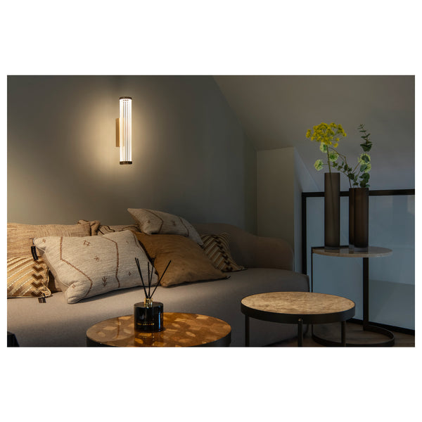 SLV QUIMERA, wall-mounted light, 2700/3000 K, PHASE, brushed brass 1008036
