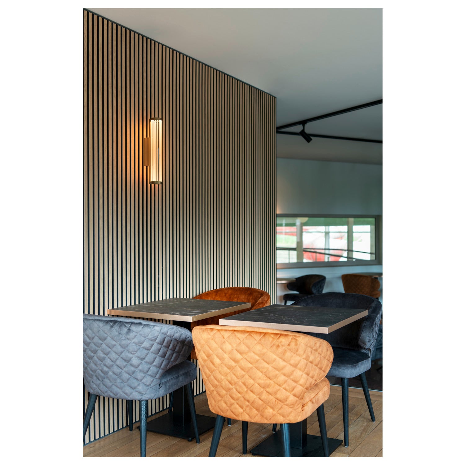 SLV QUIMERA, wall-mounted light, 2700/3000 K, PHASE, brushed brass 1008036