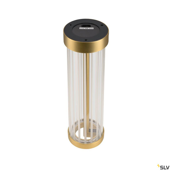 SLV QUIMERA, table lamp, 2700/3000 K, brushed brass 1008039