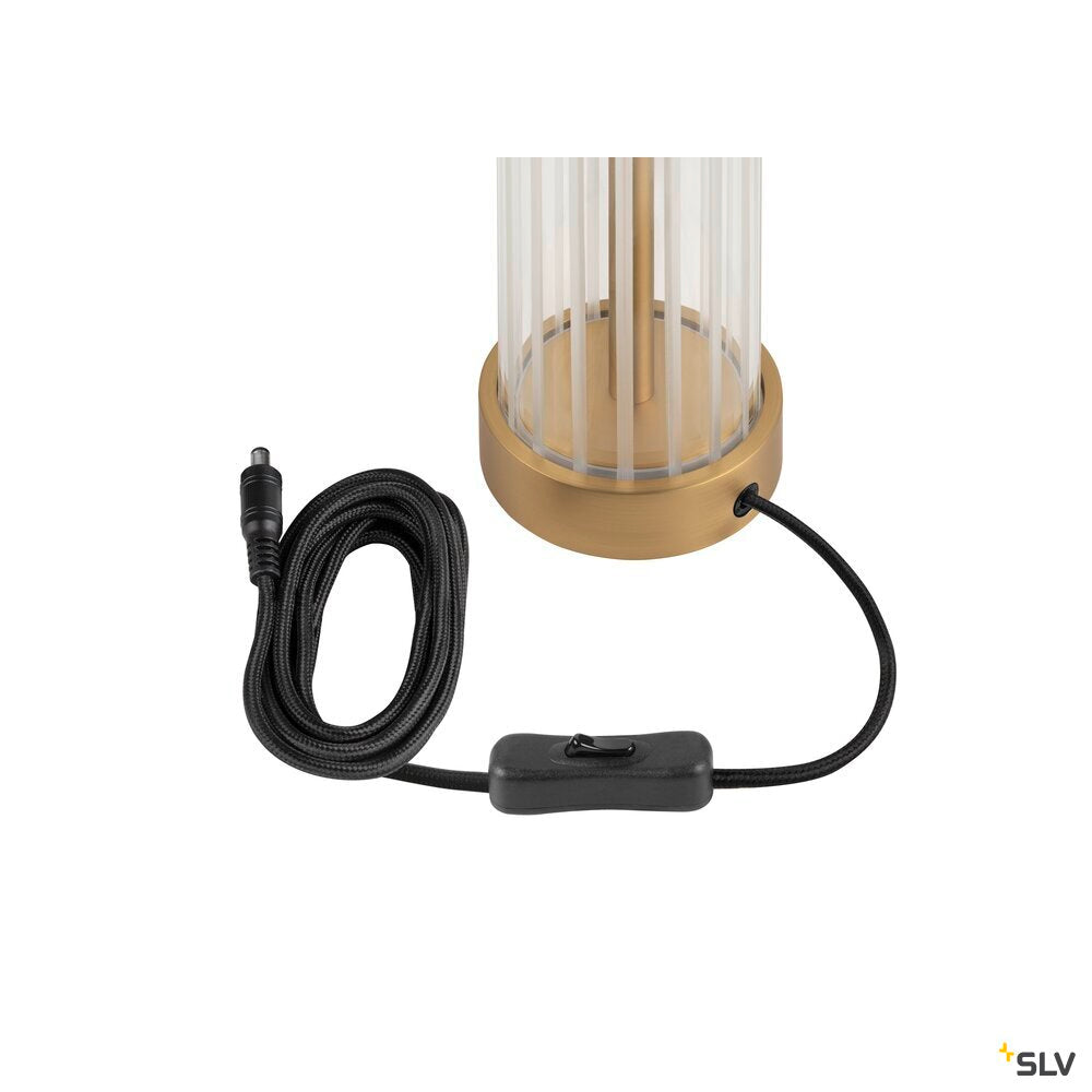 SLV QUIMERA, table lamp, 2700/3000 K, brushed brass 1008039