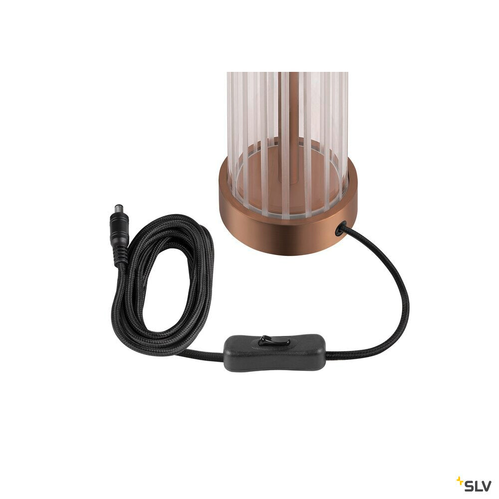 SLV QUIMERA, table lamp, 2700/3000 K, dark copper 1008040