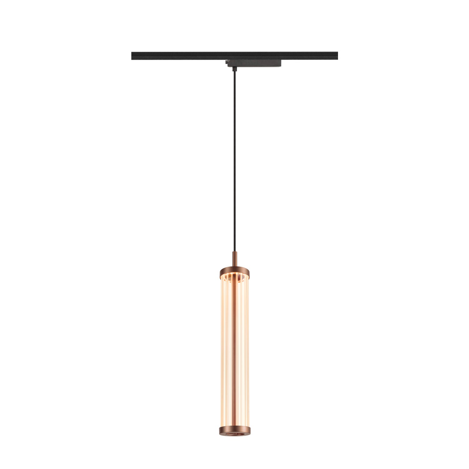 SLV QUIMERA, 1~ pendant light, pendant length 150 cm, 2700 K, PHASE, dark copper 1008043