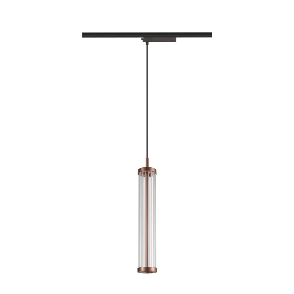 SLV QUIMERA, 1~ pendant light, pendant length 150 cm, 2700 K, PHASE, dark copper 1008043