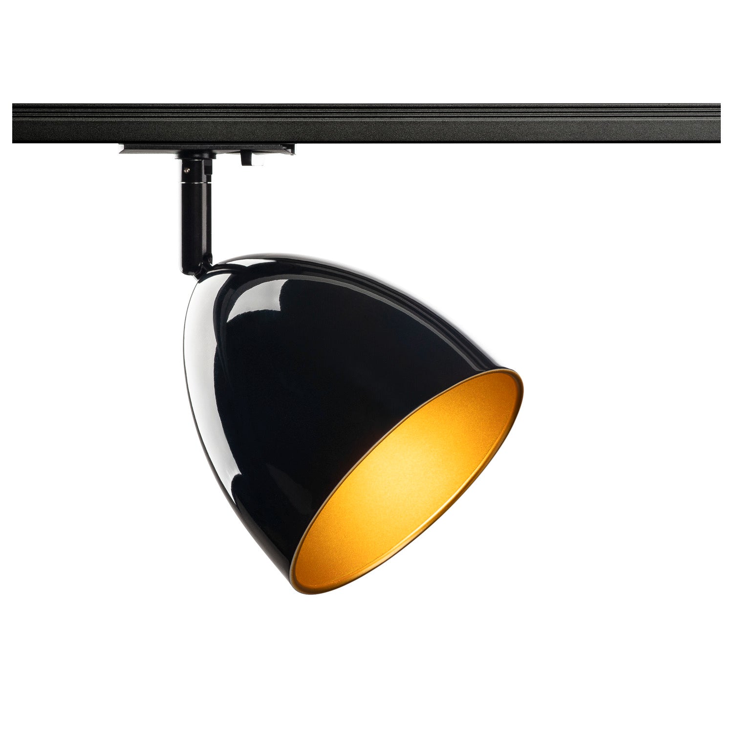 SLV PARA CONE 14, 1 phase system light, GU10, black/gold 1008052